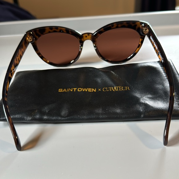 Saint Owen Tortoise Shell Sunglasses Sun Glasses - Picture 6 of 7